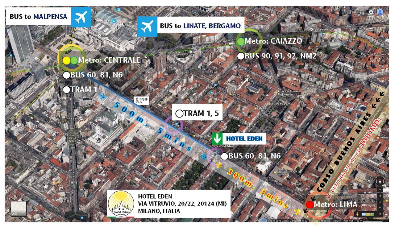 Hotel Eden Milano Exterior foto